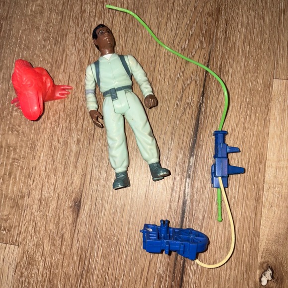 Vintage Ghostbusters Winston Zeddemore Action Figure Toy 1984 - Picture 1 of 9